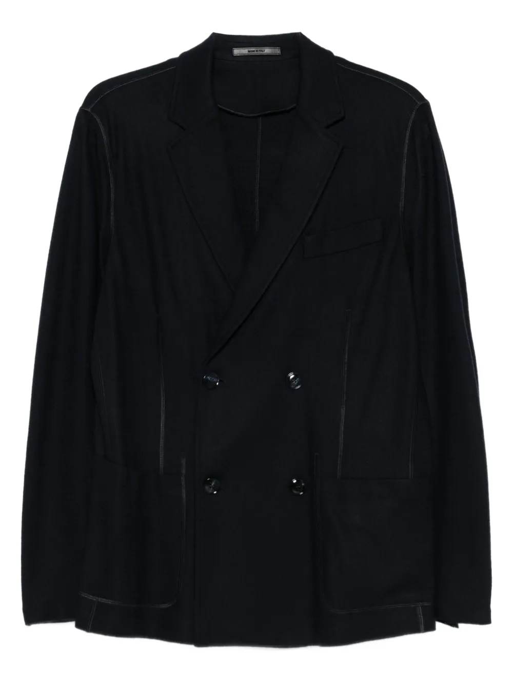 Giorgio Armani double-breasted cashmere blazer - ブルー Giorgio Armani double-breasted cashmere blazer - ブルー