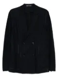 Giorgio Armani double-breasted cashmere blazer - Blue