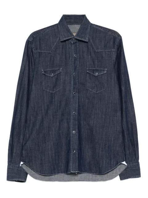 Barba Napoli Mare flap-pockets denim shirt