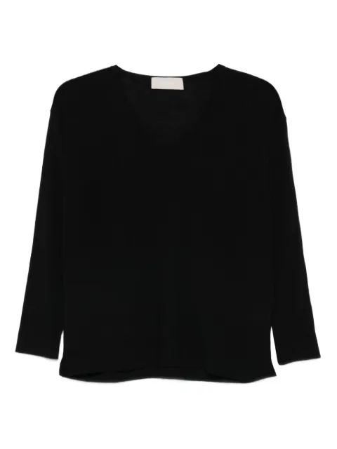 Drumohr v-neck three-quarter sleeve top