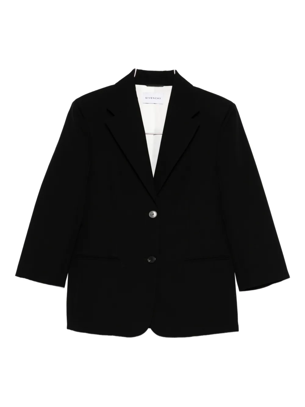 Givenchy three-button notched-lapel jacket - Nero