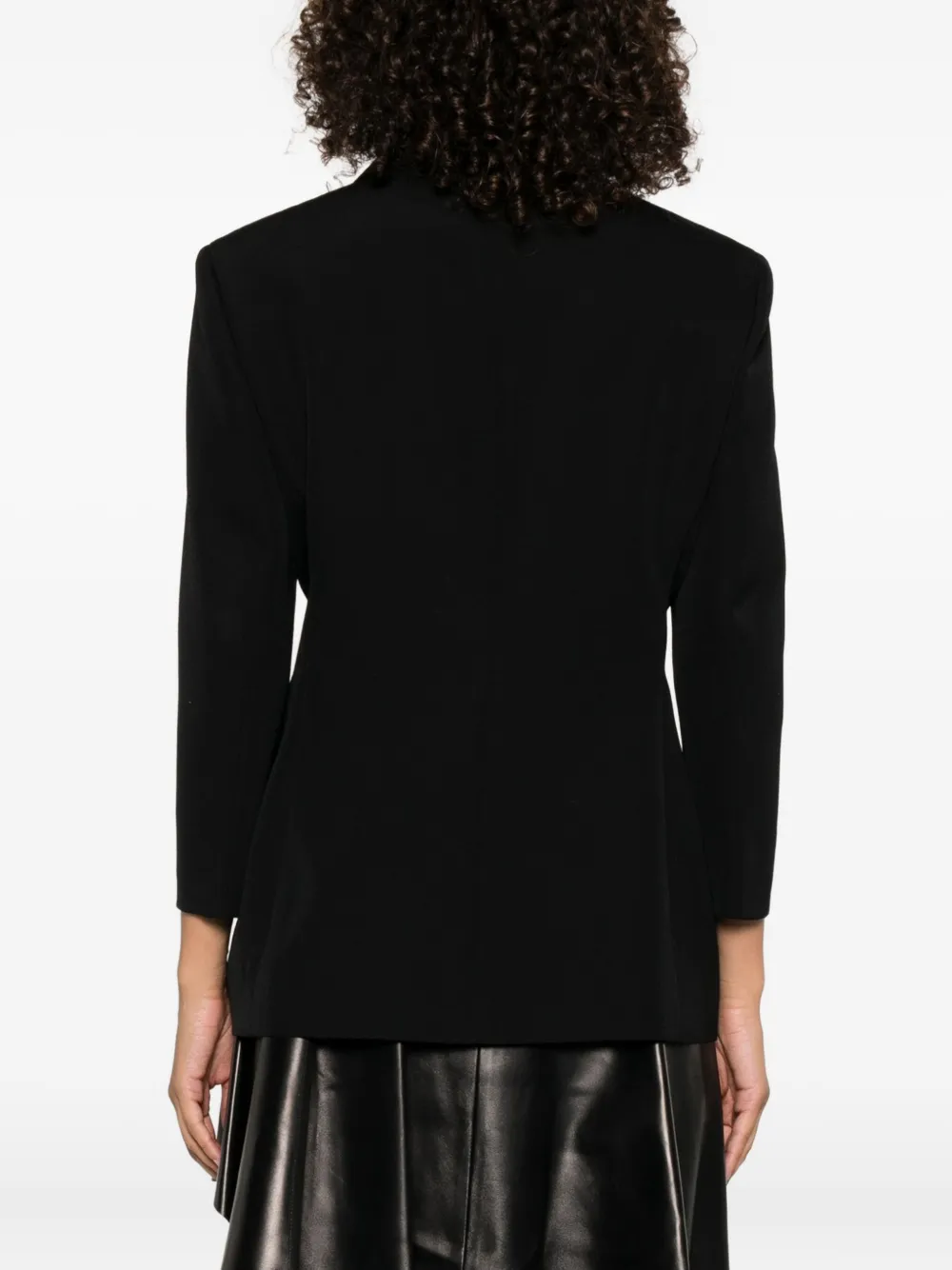 Givenchy Single Breasted Jacket In Wool In Black