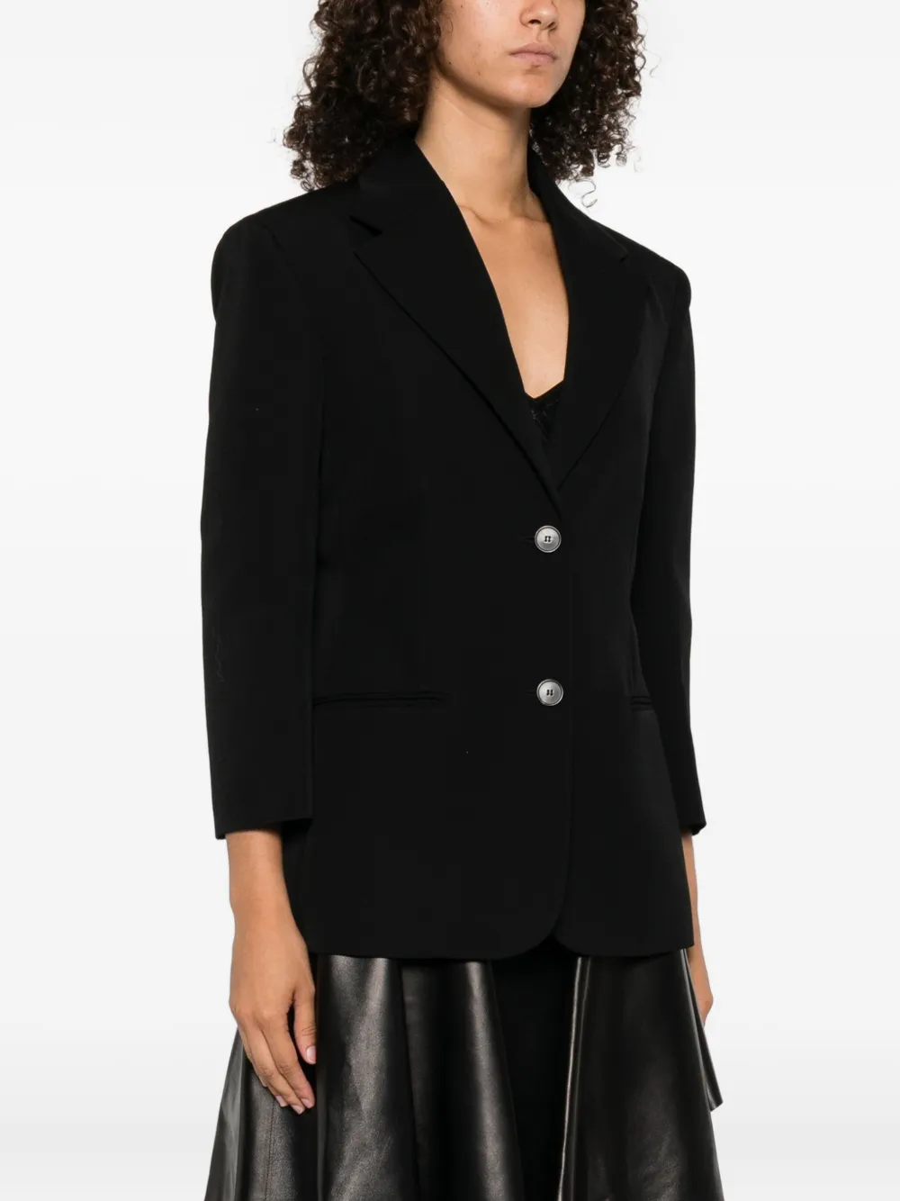 Givenchy Single Breasted Jacket In Wool In Black