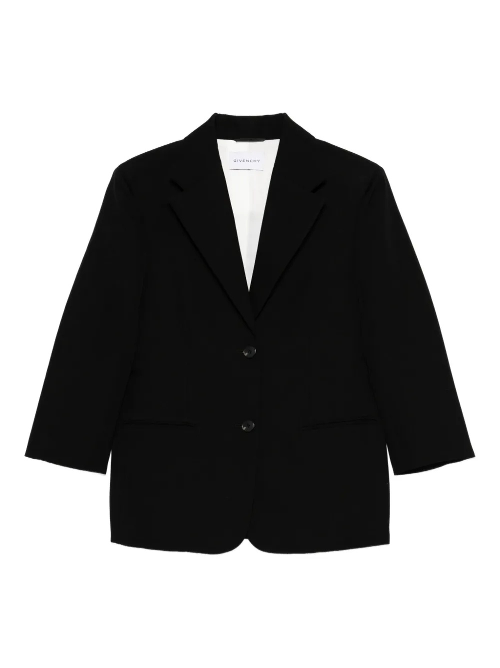 Givenchy three-button notched-lapel jacket - ブラック Givenchy three-button notched-lapel jacket - ブラック