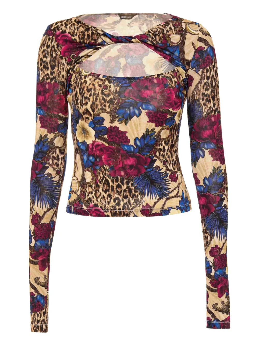 Just Cavalli ミックスプリント トップ - マルチカラー Just Cavalli ミックスプリント トップ - マルチカラー