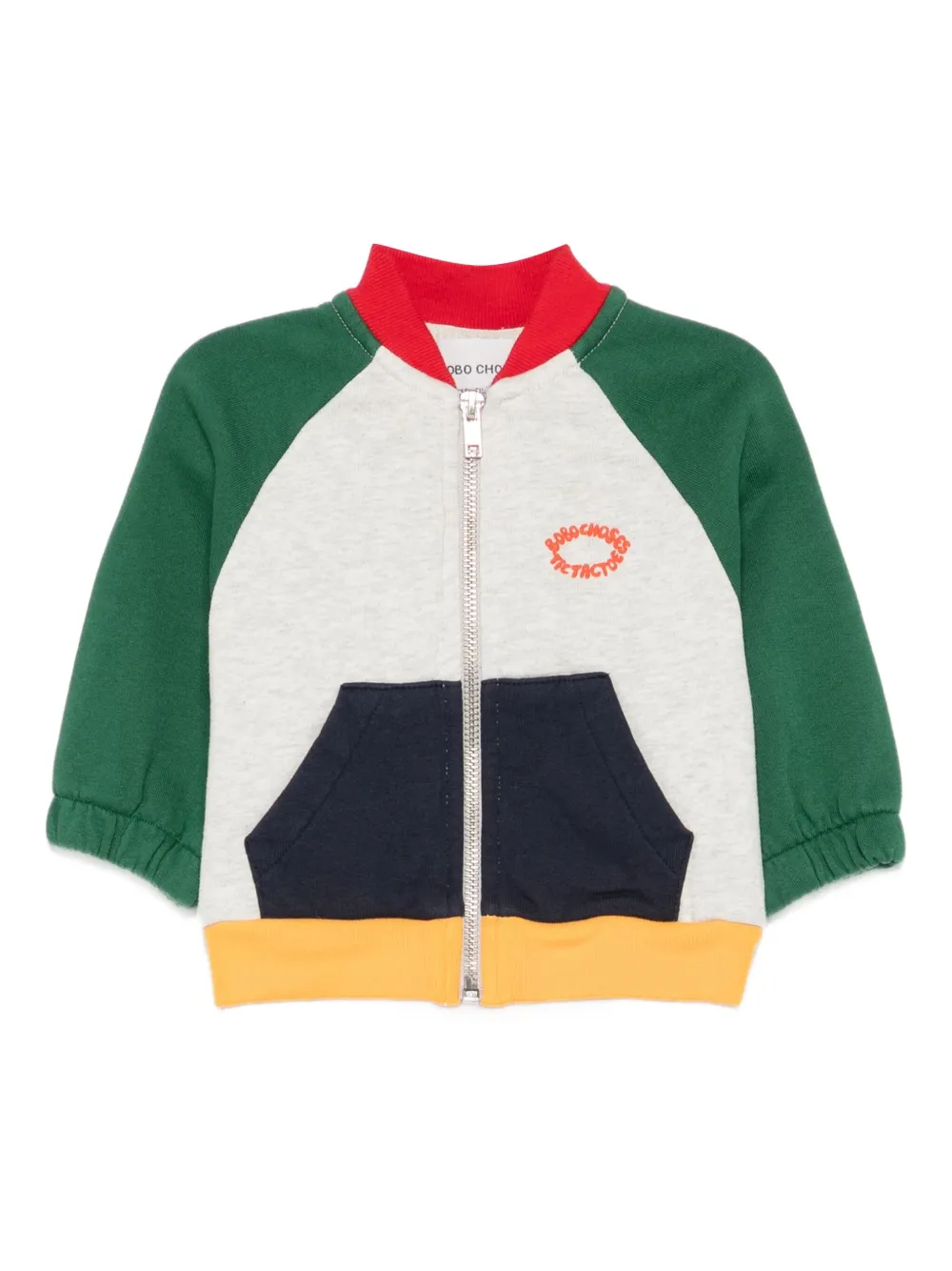 Bobo Choses Sweater met rits Grijs