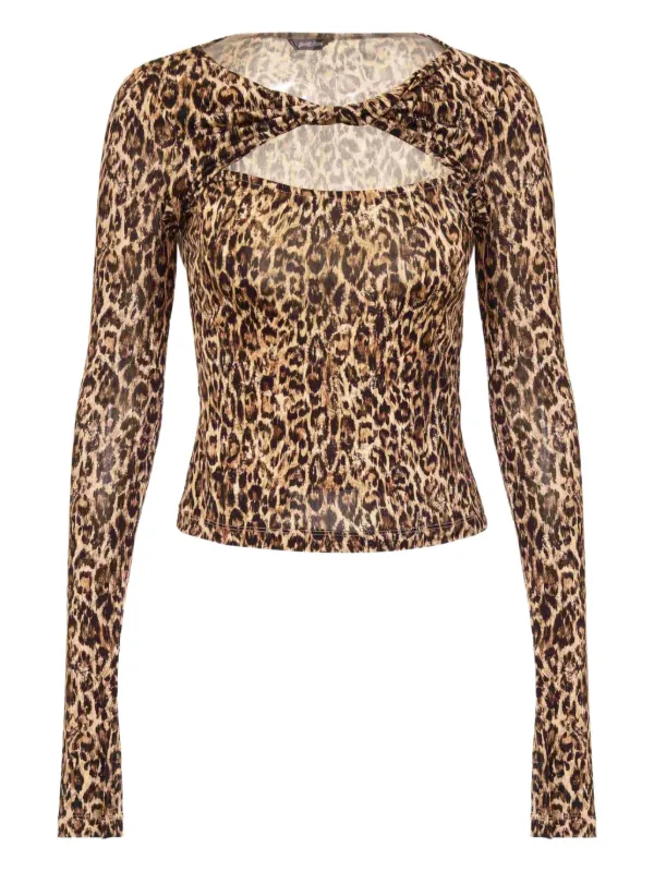 Just Cavalli レオパード柄 Just Cavalli レオパード トップ | ブラウン | FARFETCH JP