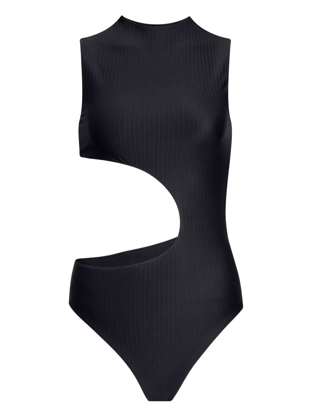 Alaïa cut-out ribbed swimsuit | Black | Image 1