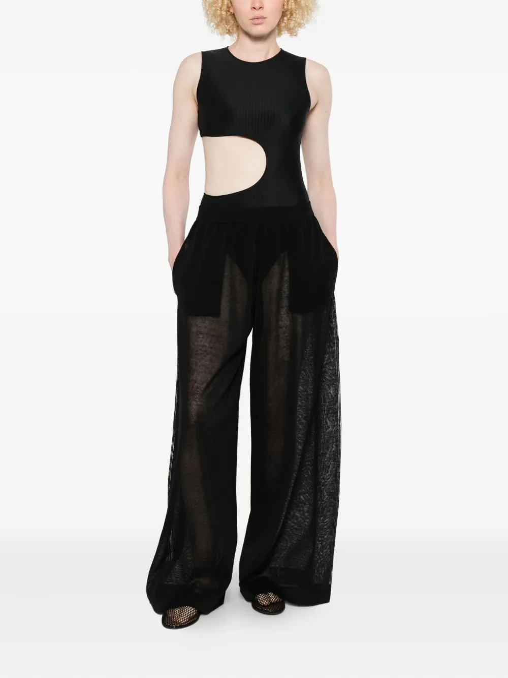 Alaïa cut-out ribbed swimsuit | One-Pieces | Image 2