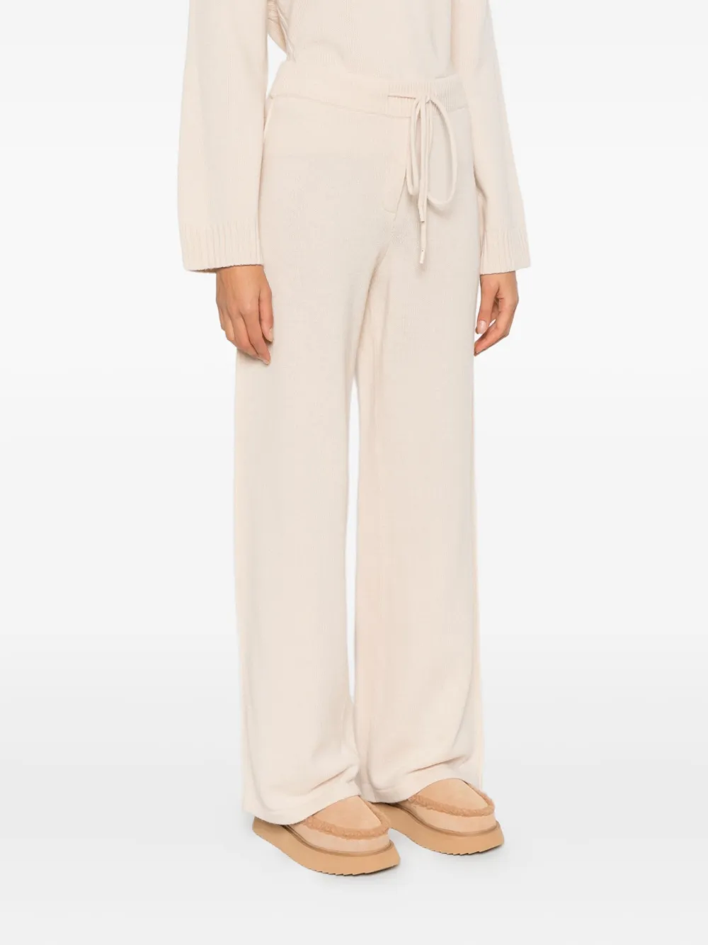 Monochrome Elmetto Drawstring Trousers In Neutral