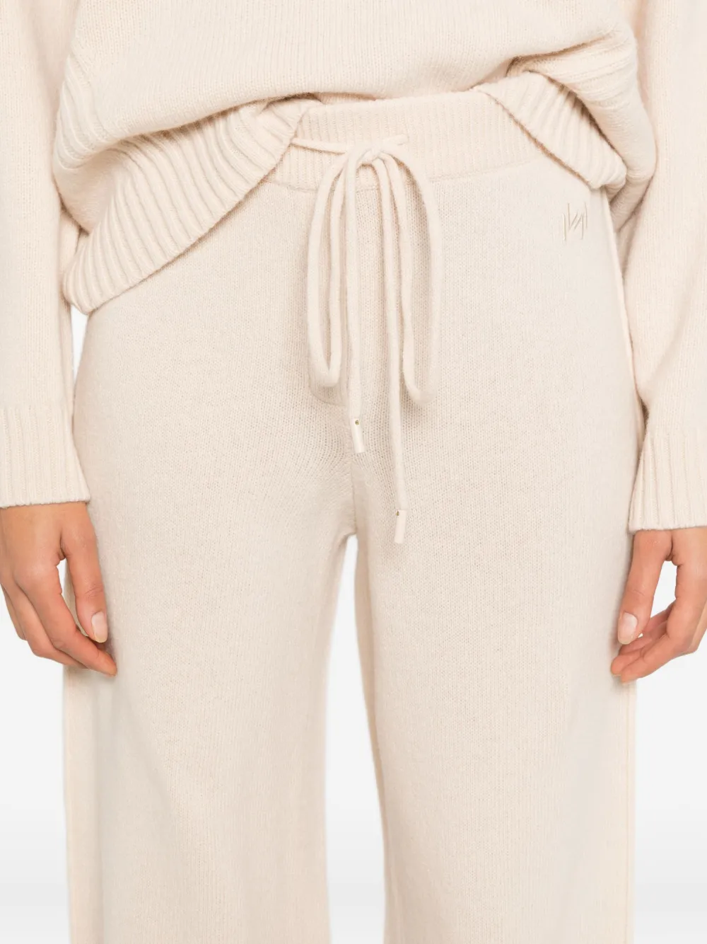 Monochrome Elmetto Drawstring Trousers In Neutral