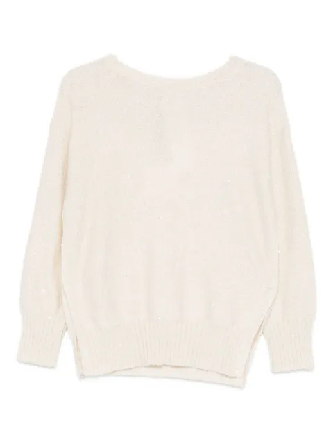 MONOCHROME Ennio sequin crewneck sweater