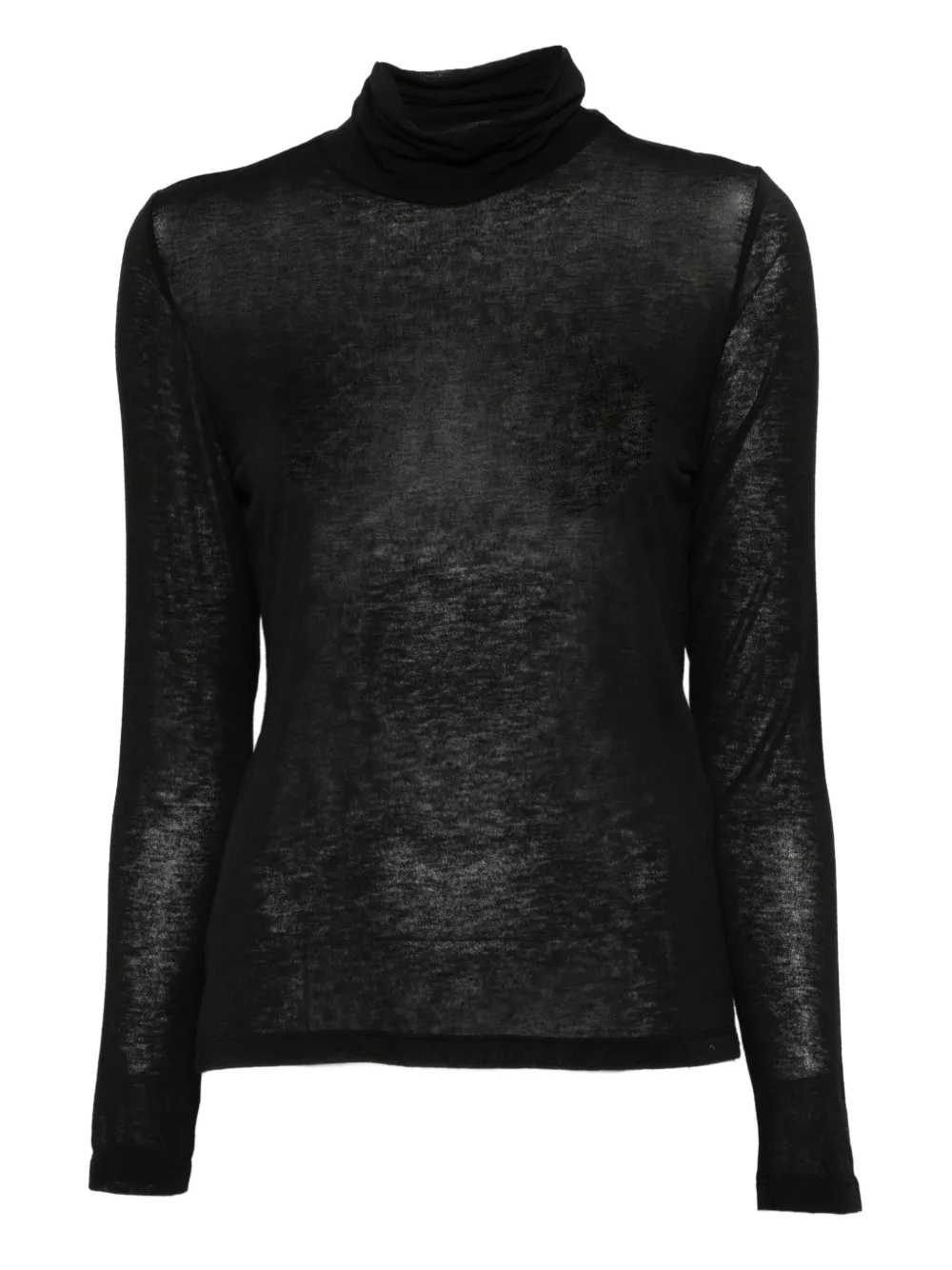 Marella turtleneck long-sleeve top Zwart