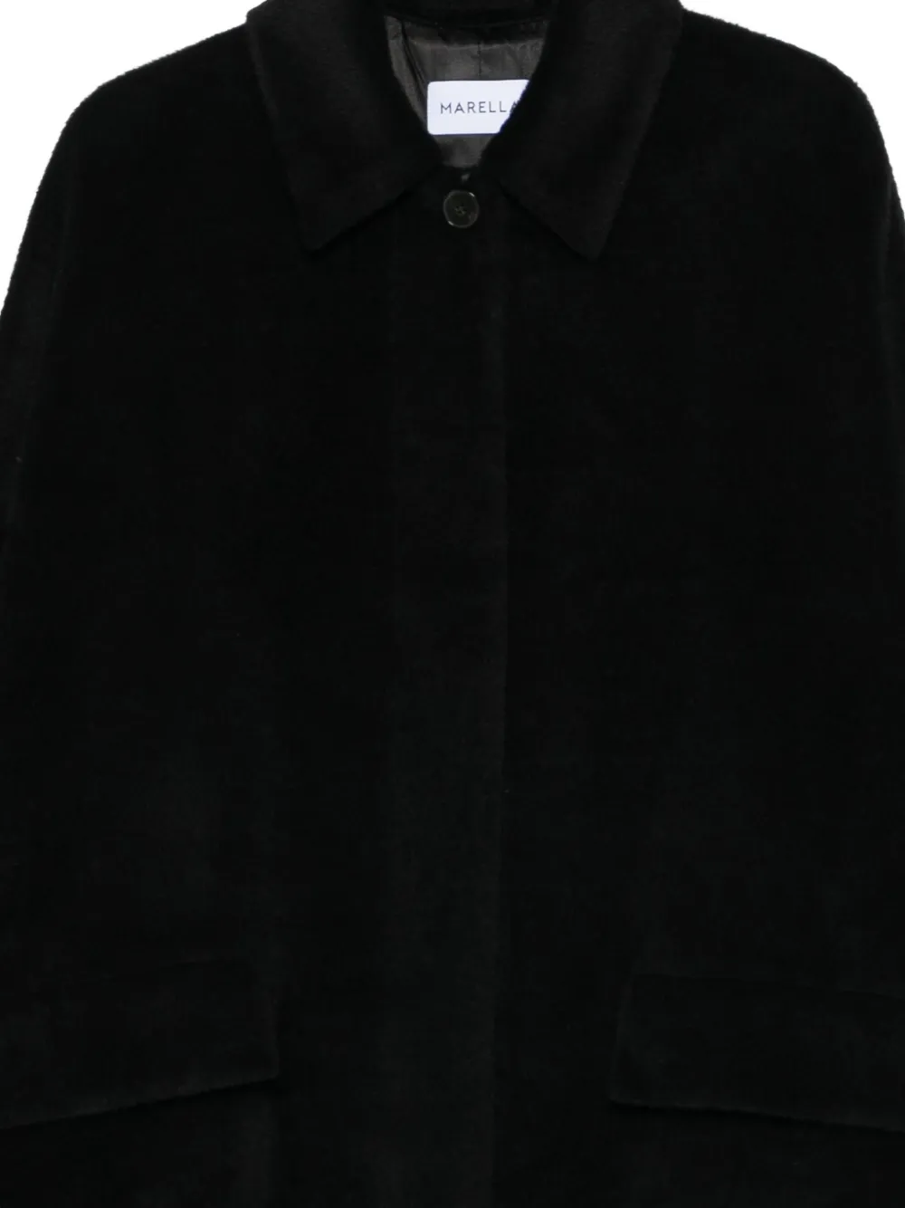Marella Icam Single-breasted Coat In Black