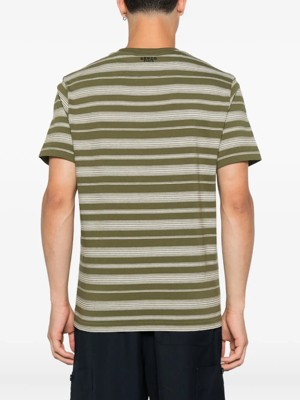 Kenzo Boke Flower gestreept T-shirt Groen