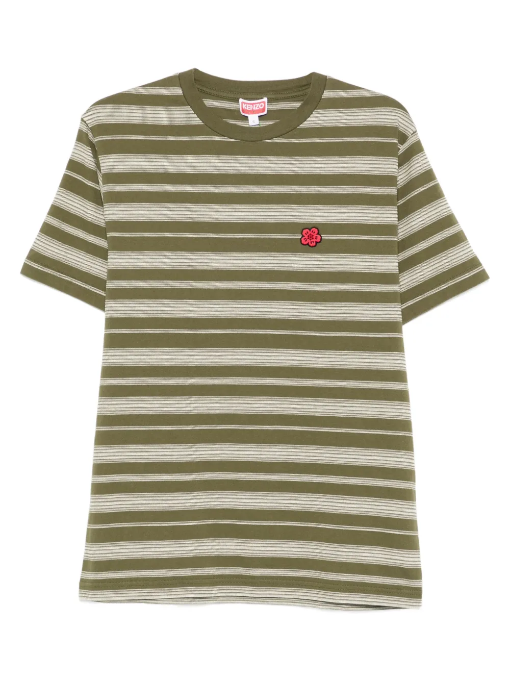 Kenzo Boke Flower gestreept T-shirt Groen