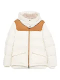 Kired suede-panelled puffer jacket - Neutrals