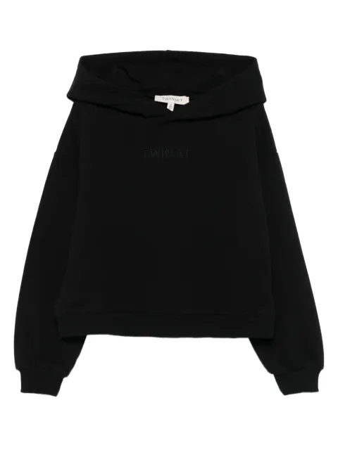 TWINSET Kids hoodie con logo bordado