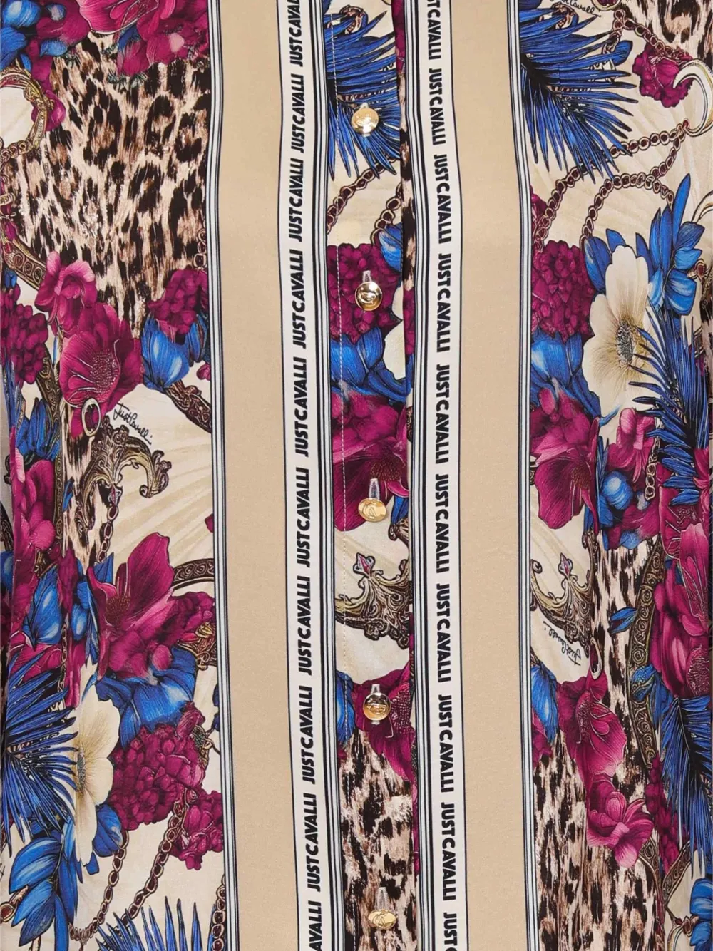 Just Cavalli blouse met bloemenprint Veelkleurig