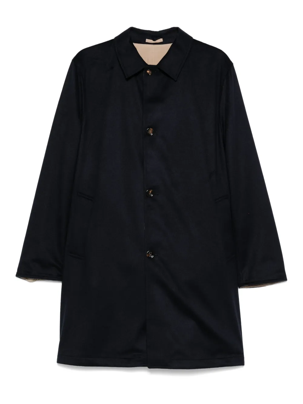 Kired cashmere coat - ブルー Kired cashmere coat - ブルー