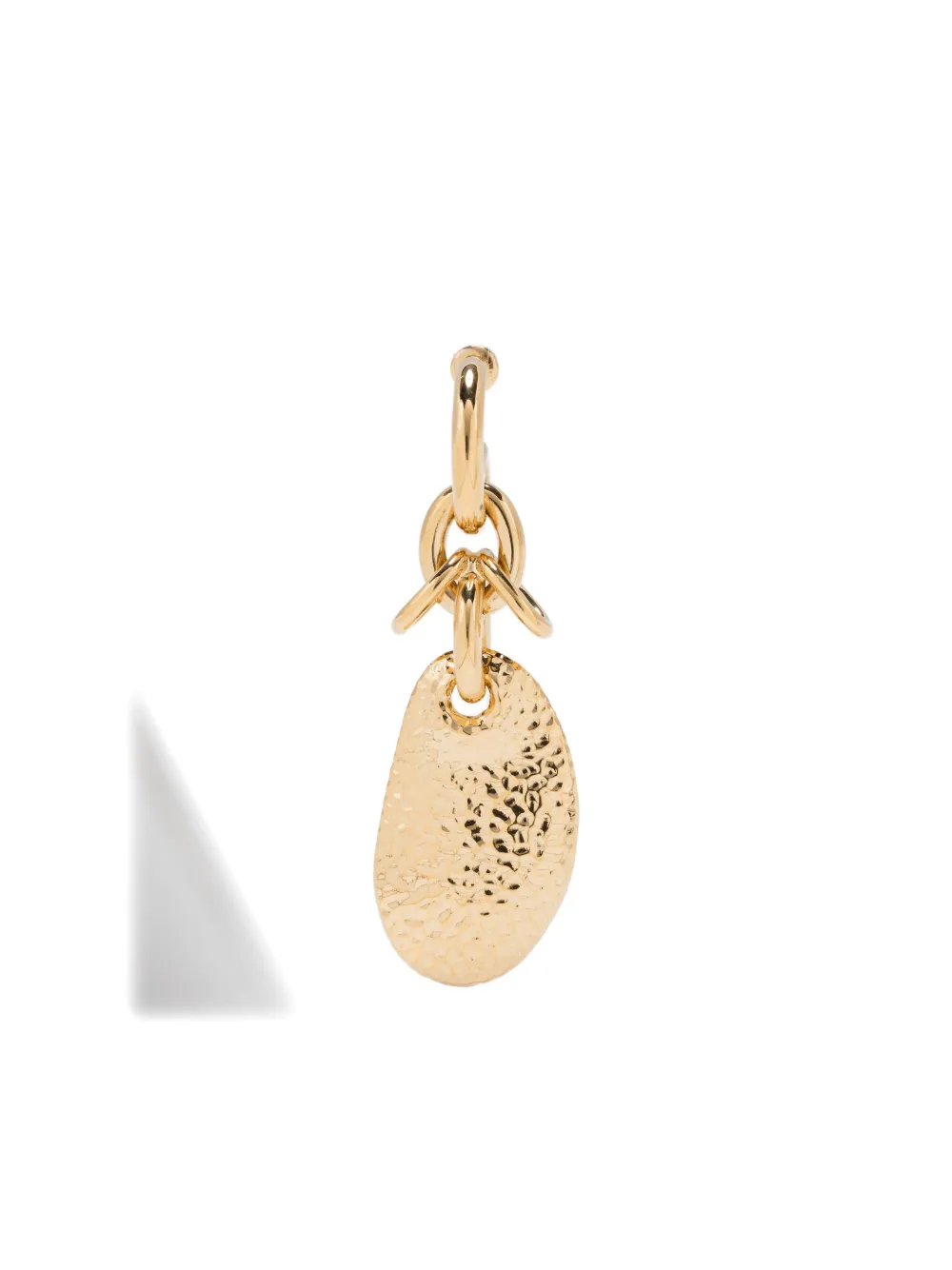 Chloé Hammered-disc Chain Earrings In Gold