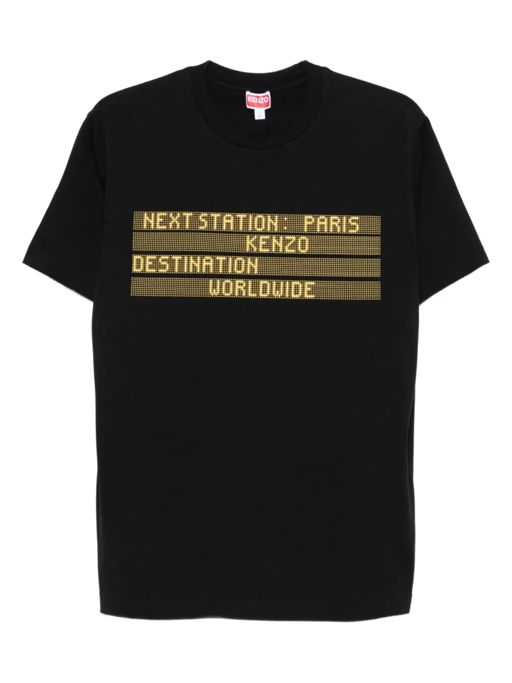 Kenzo Katoenen T-shirt met grafische print Zwart