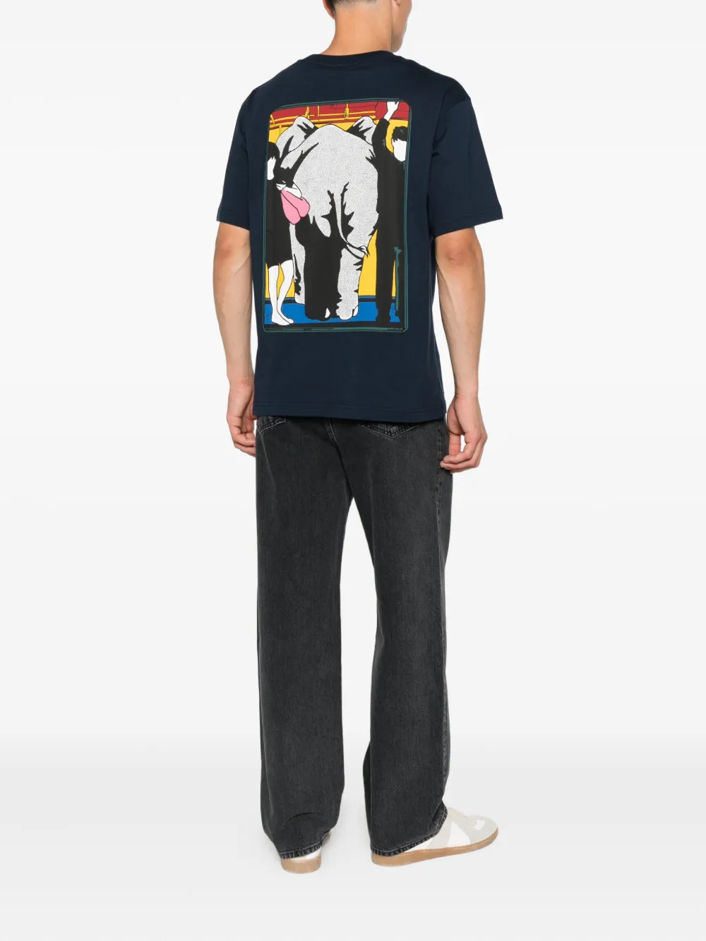 Kenzo T-shirt met digitale print Blauw