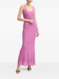 Hervé Léger scoop-neck maxi dress - Purple