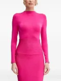 Hervé Léger Freya long-sleeve midi dress - Pink