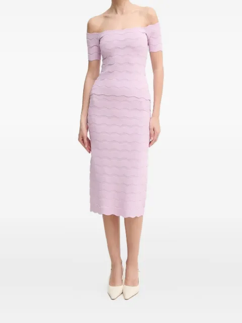 Hervé Léger Eloise midi skirt