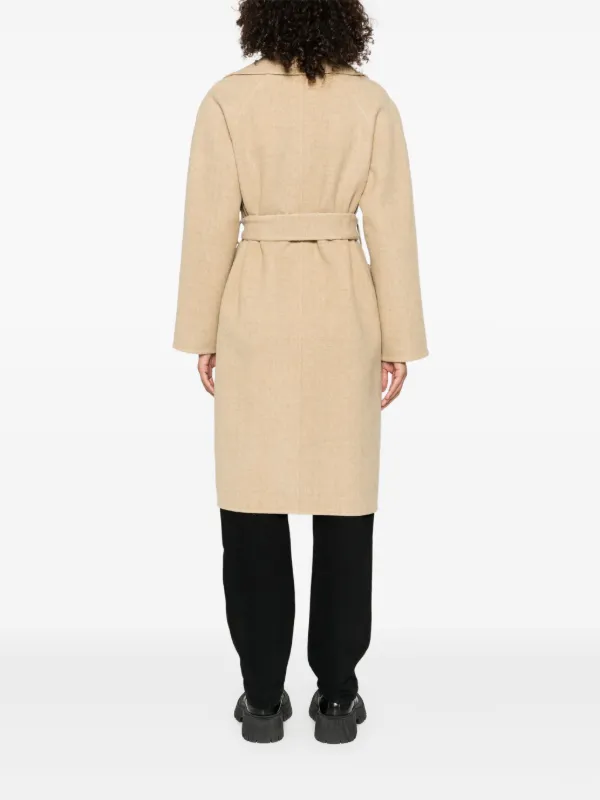 Burberry Reversible Wool Wrap Coat | Neutrals | FARFETCH