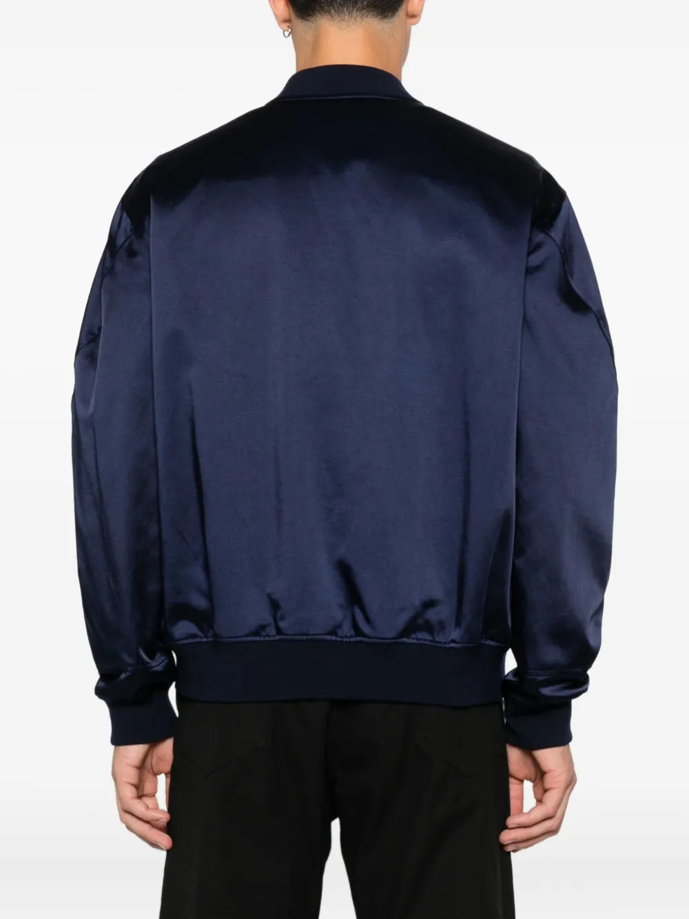 Givenchy logo bomber jacket Blauw