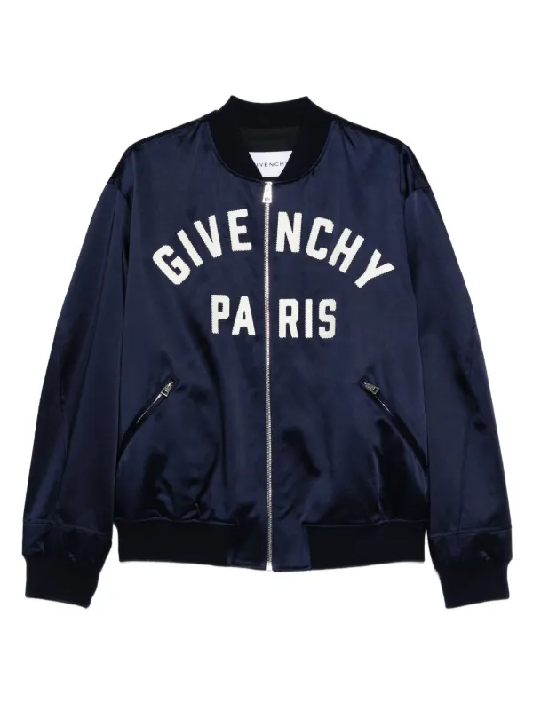 Givenchy ロゴ ボンバージャケット | ブルー | FARFETCH JP