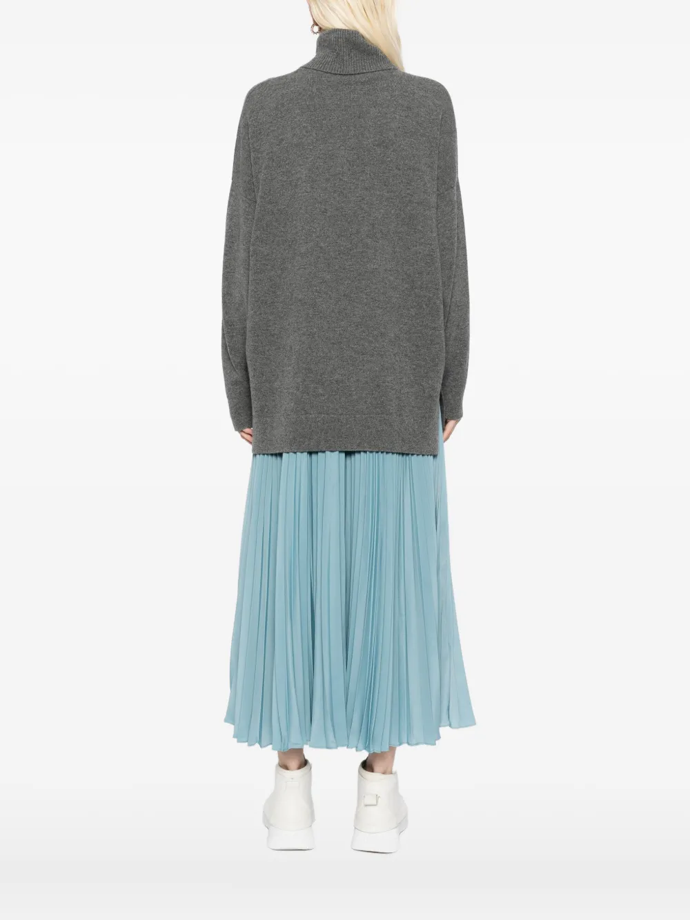 N.Peal Lange coltrui Grijs