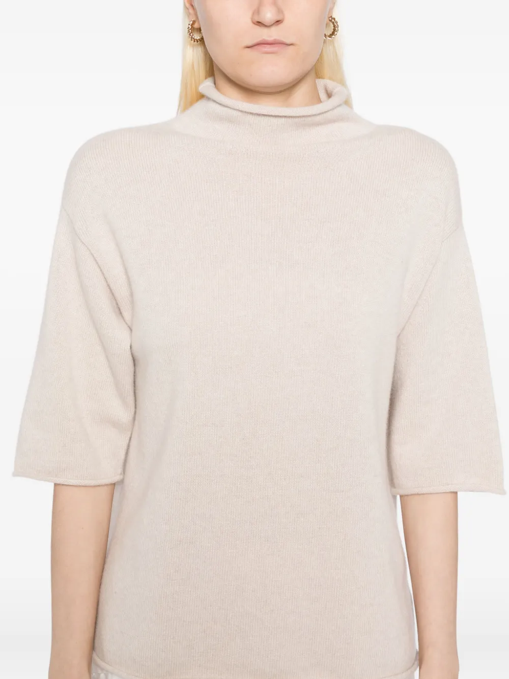 N.Peal Gebreide top Beige