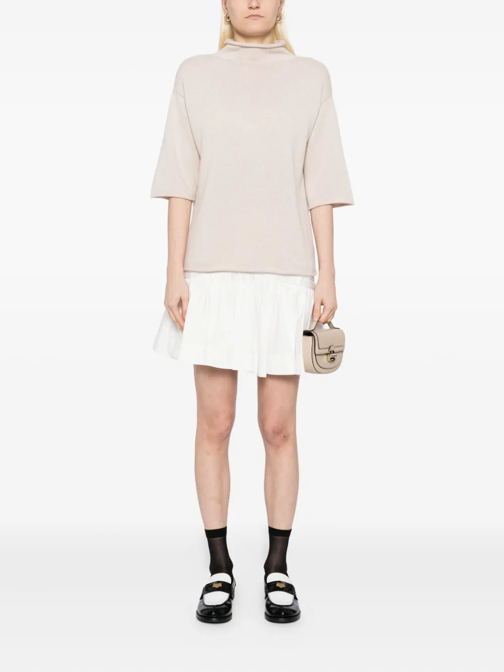 N.Peal Gebreide top Beige