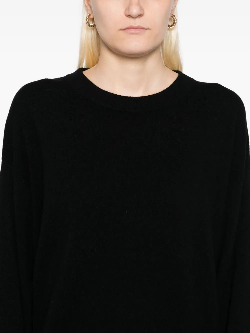 N.Peal Oversized trui Zwart