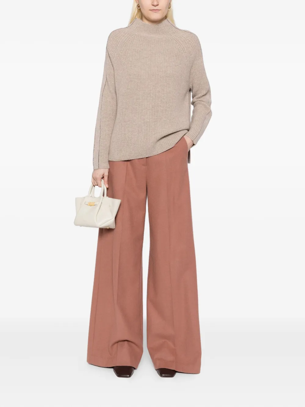 N.Peal Funnel neck jumper | Knitted Sweaters | Image 2