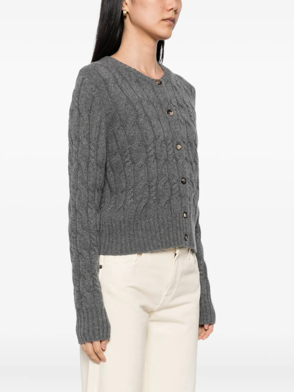 N.Peal Kasjmier vest Grijs