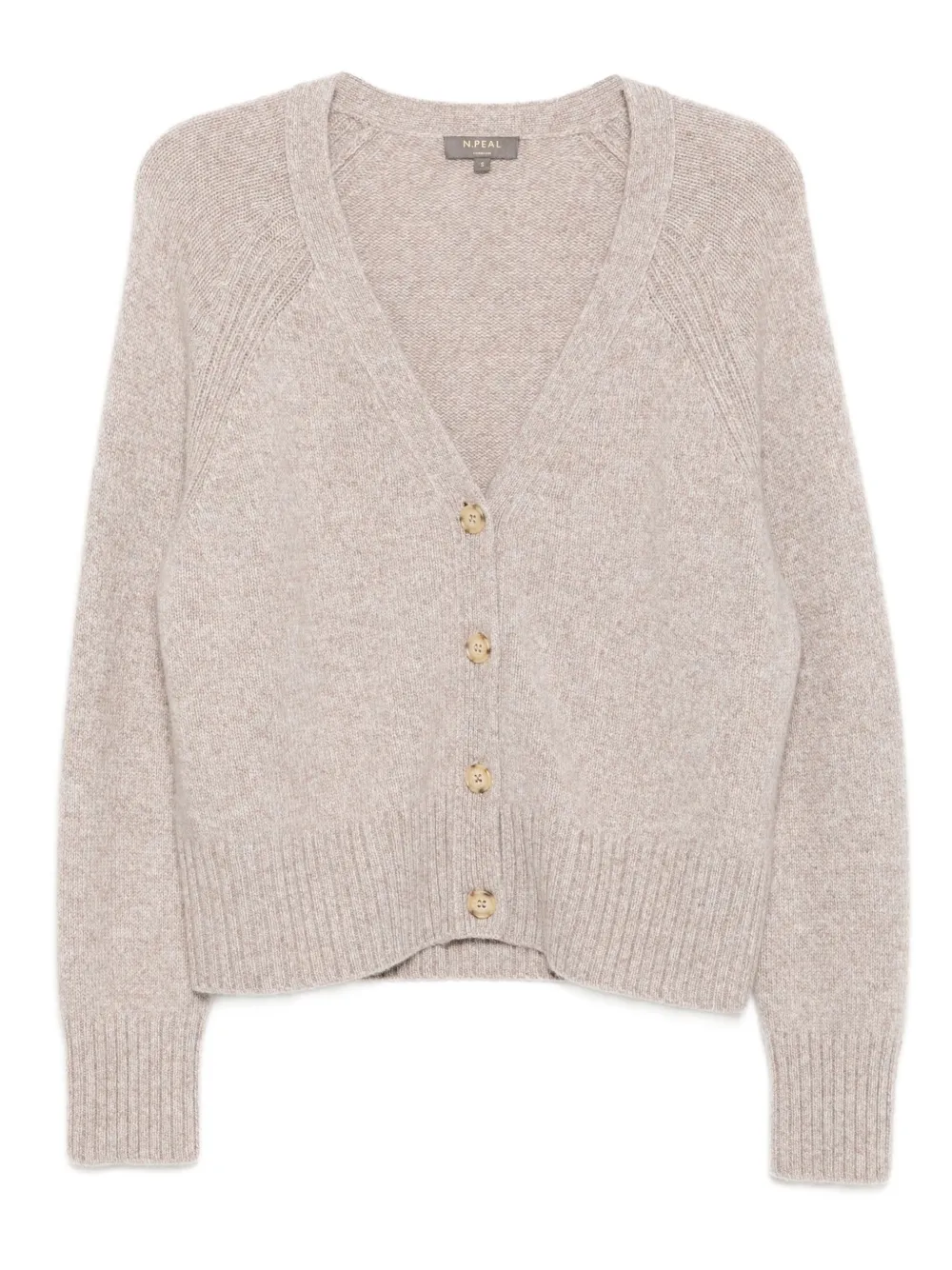 N.Peal Vest met V-hals Beige