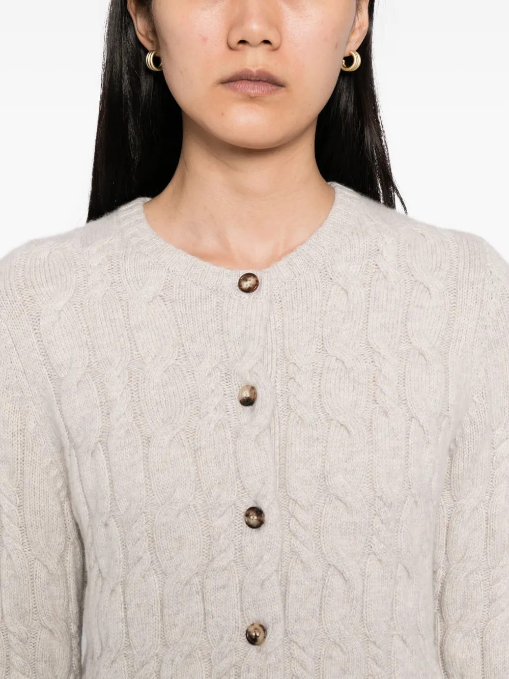 N.Peal Kasjmier vest Grijs