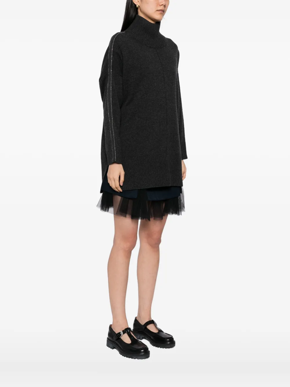 N.Peal Kasjmier trui Grijs