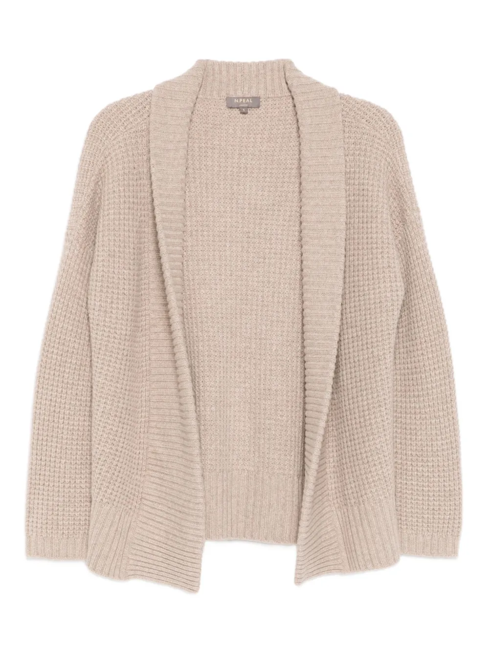 N.Peal Vest met mosstiksel Beige