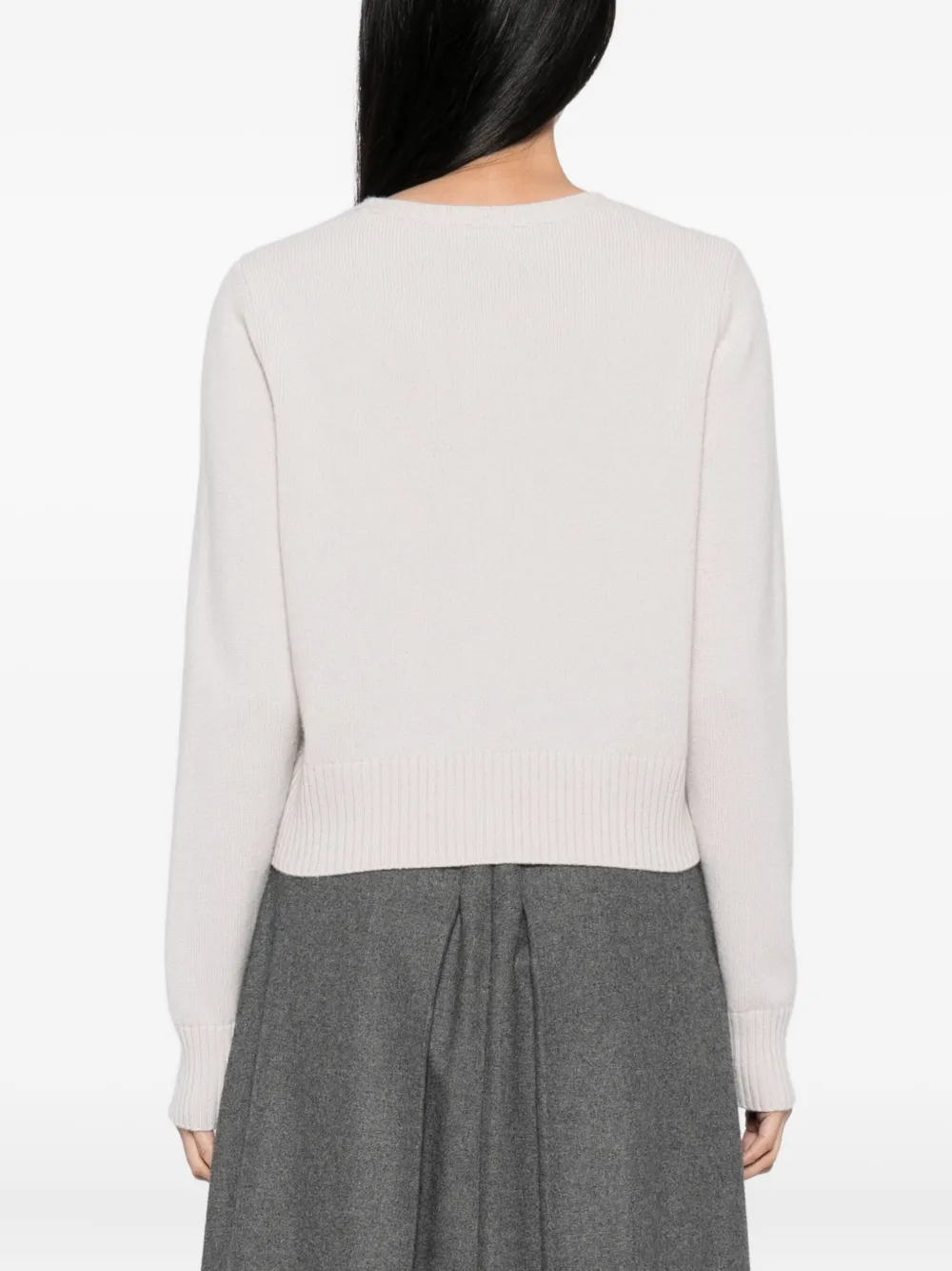 N.Peal Chunky cropped vest Grijs
