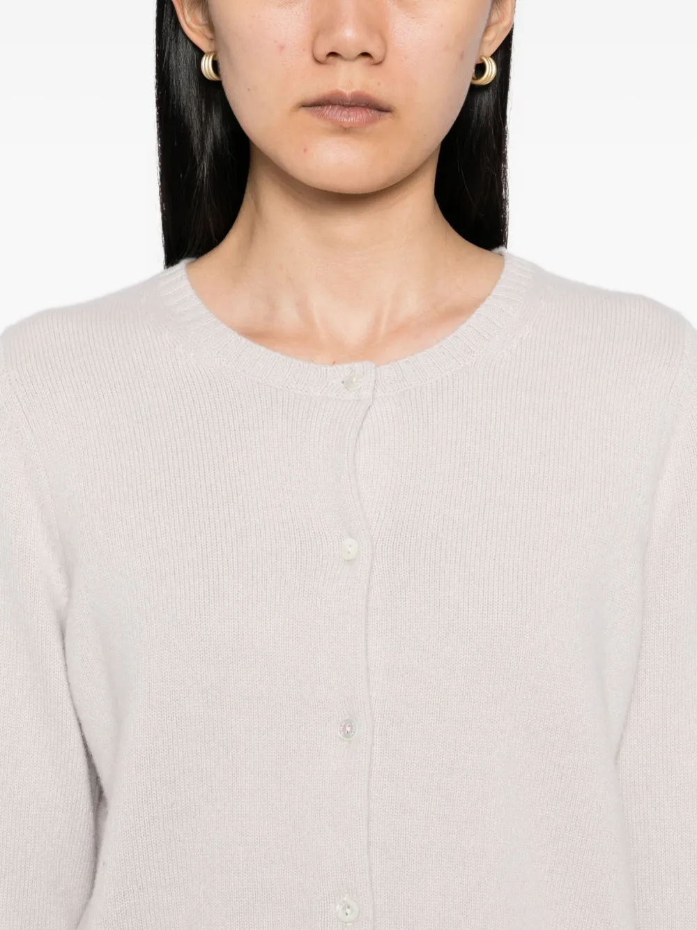 N.Peal Chunky cropped vest Grijs