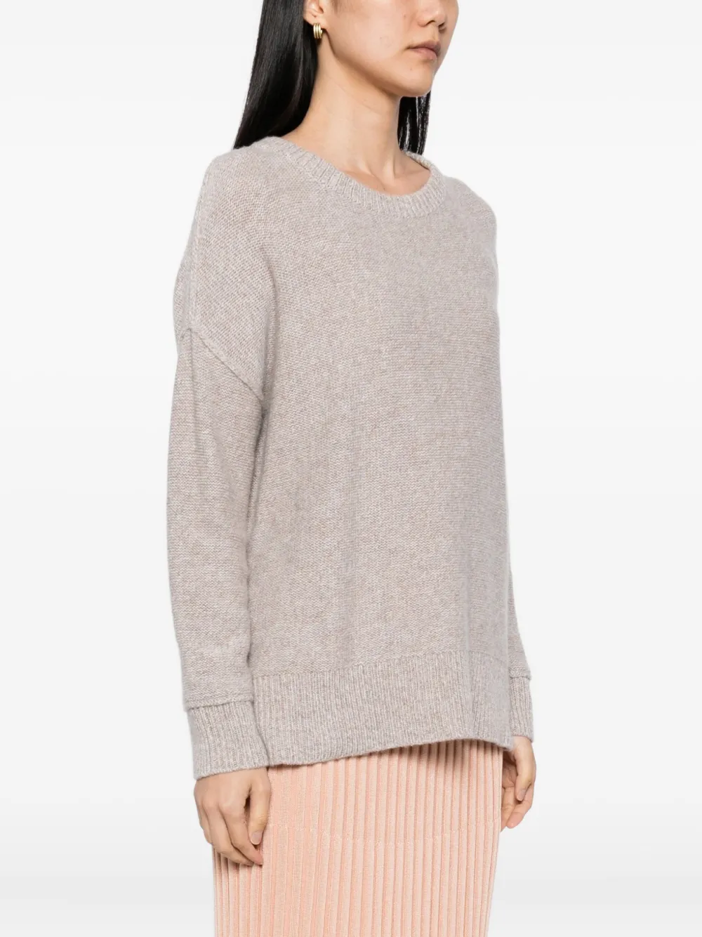N.Peal Trui met ronde hals Beige