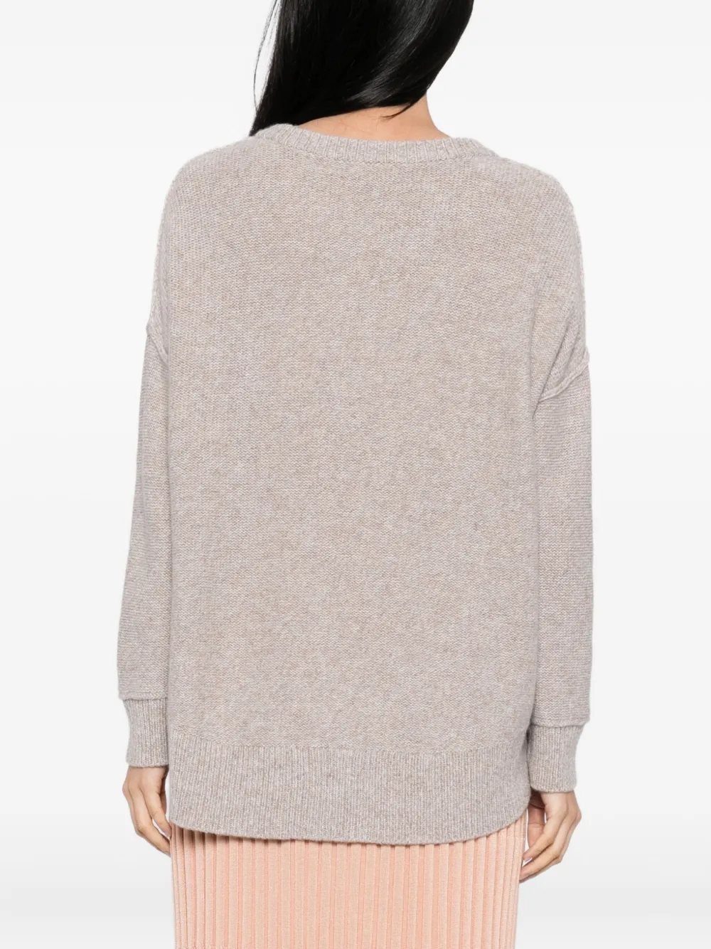 N.Peal Trui met ronde hals Beige