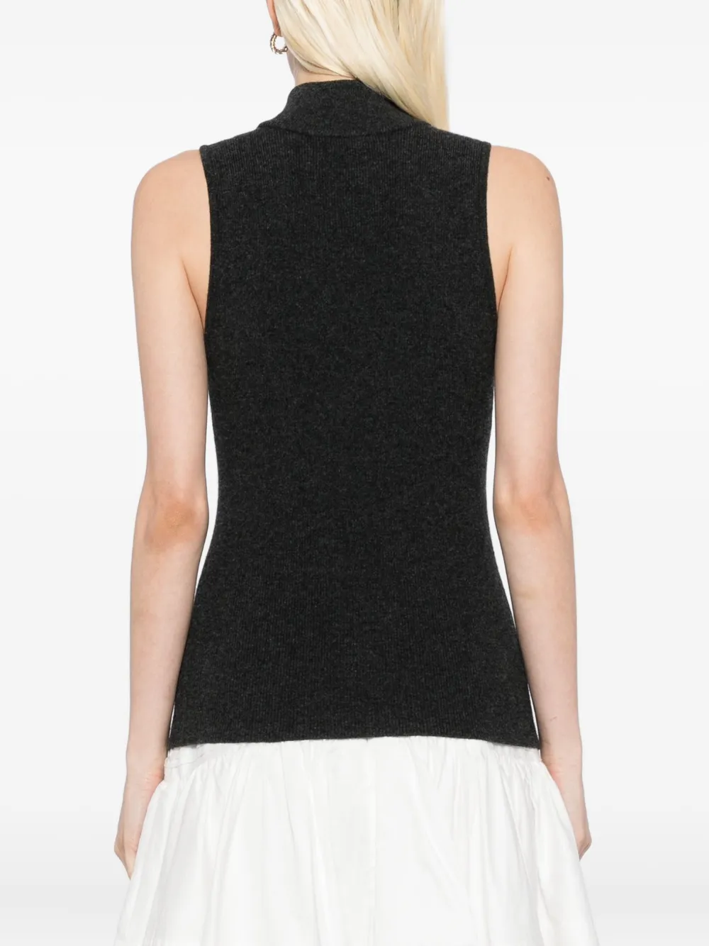 N.Peal Tanktop met metalen detail Grijs