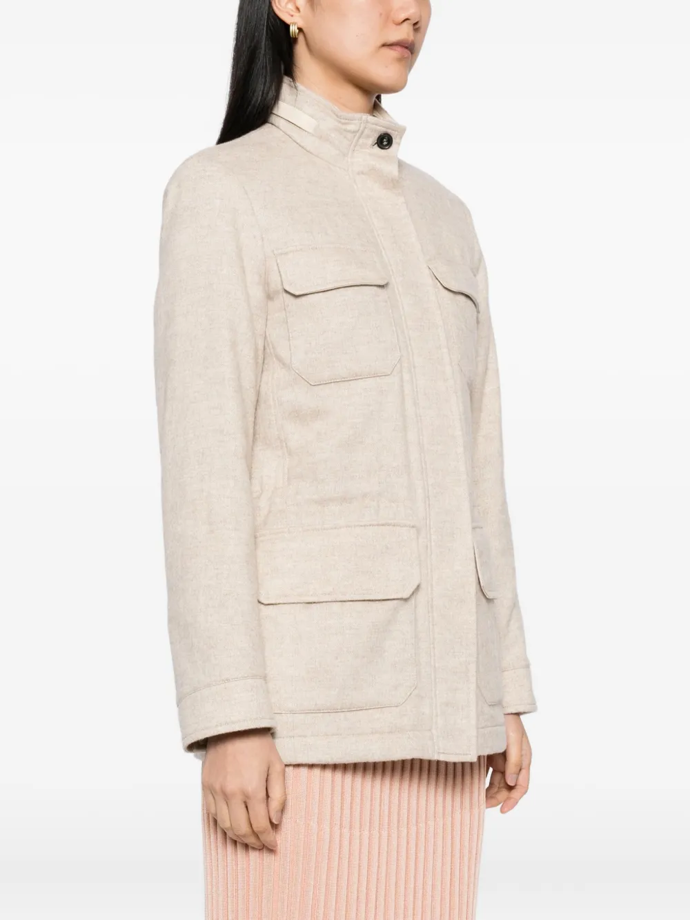 N.Peal Avola Herringbone jack Beige