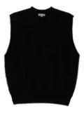 N.Peal cashmere vest - Black